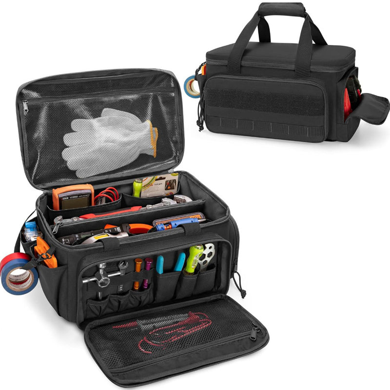 ⏰ ¡Oferta Limitada 50% OFF! 🛠️ Bolsa de Herramientas de Lona Resistente 14" – Transporta y Organiza tus Herramientas Fácilmente 💪✨