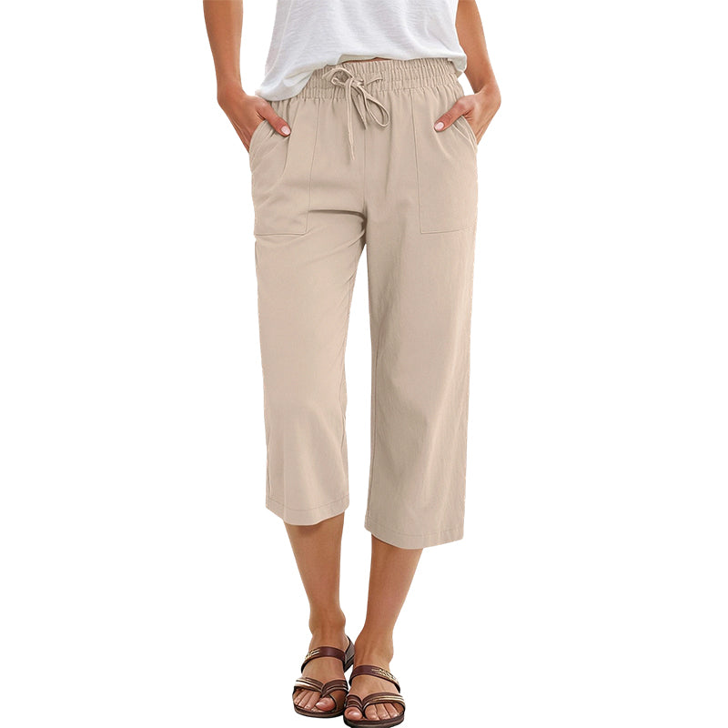 ⏰🔥 ¡50% DE DESCUENTO POR TIEMPO LIMITADO! 👖 Pantalones Cortos de Algodón y Lino – Frescos, Cómodos y Perfectos para Mujer ✨🌿