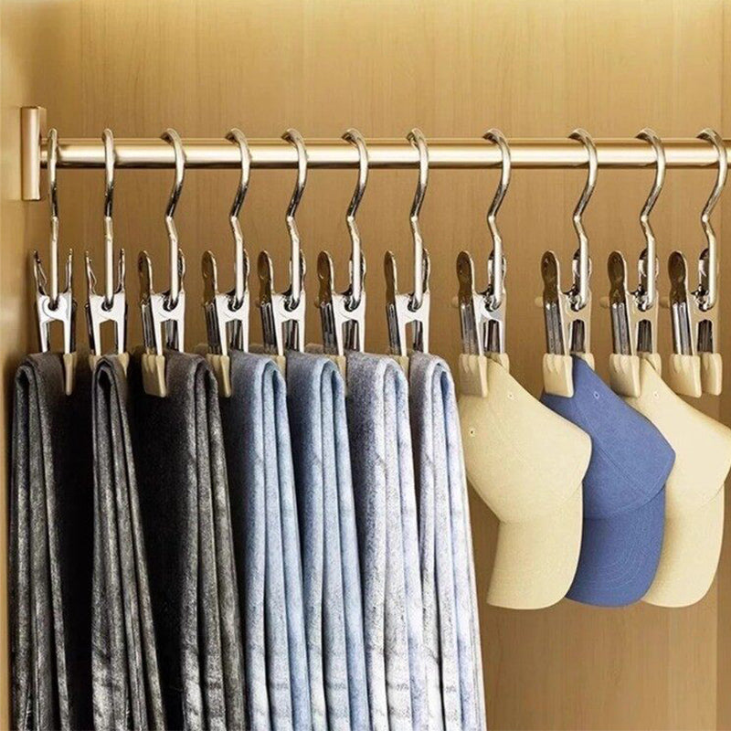 ⏰ ¡Oferta Limitada 50% OFF! 🧺 Pinzas para Ropa Multifuncionales con Gancho – Seca, Organiza y Ahorra Espacio Fácilmente ✨🏠