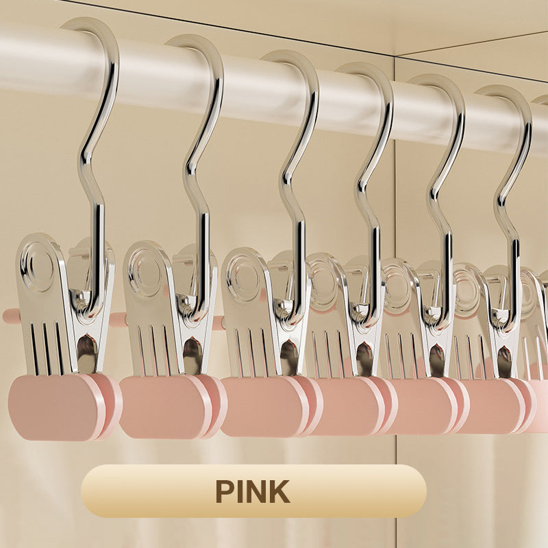 ⏰ ¡Oferta Limitada 50% OFF! 🧺 Pinzas para Ropa Multifuncionales con Gancho – Seca, Organiza y Ahorra Espacio Fácilmente ✨🏠