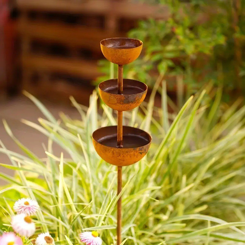 🕊️🌿 ¡OFERTA 50% OFF! Comedero y Bebedero para Pájaros de Jardín – Diseño Rústico