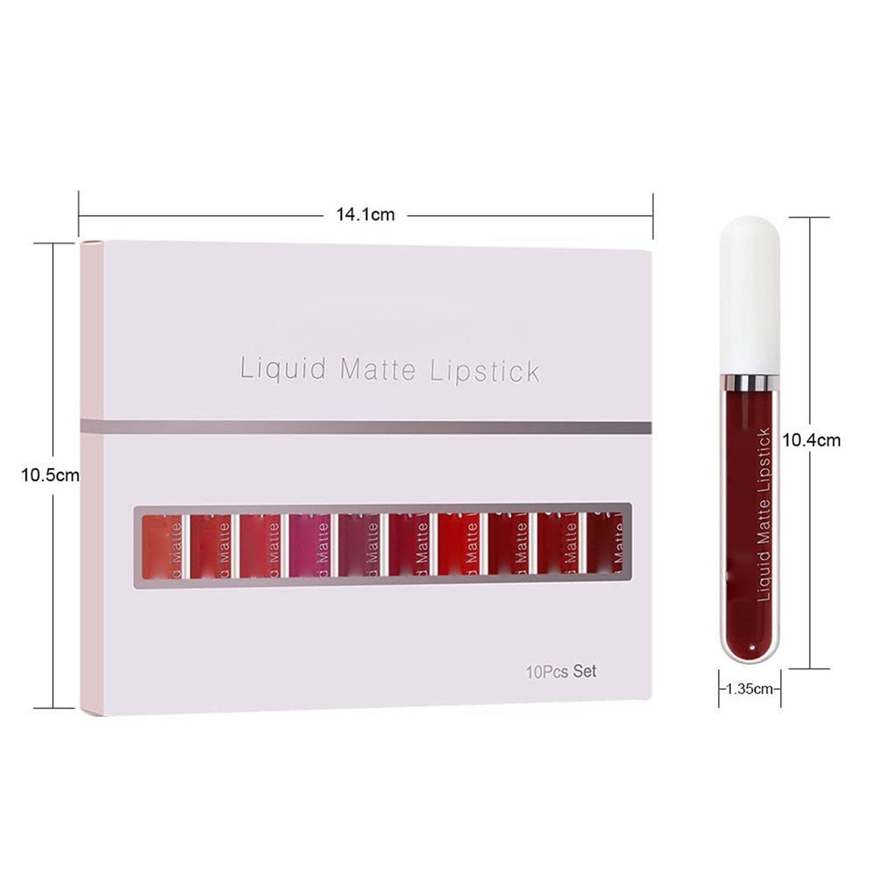 ⏰🔥 ¡Oferta Especial 50% OFF! 💄 Brillo de Labios Mate Impermeable – Set de 10 Piezas para Labios Perfectos Todo el Día ✨💋