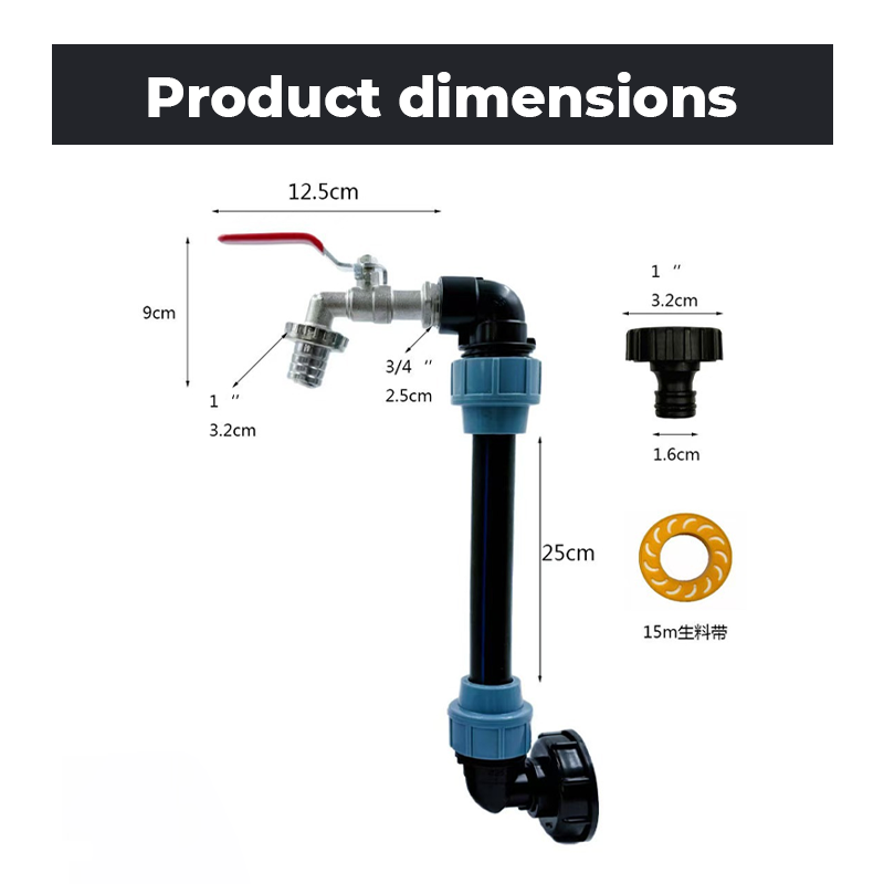 ⏰🔥 ¡Oferta Limitada 50% OFF! 🛠️ Kit Completo de Montaje para Tanque IBC – Instalación Fácil y Rápida 💧✨
