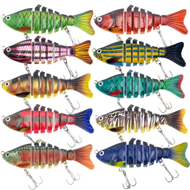 ⏰🔥 ¡Oferta Especial 50% OFF! 🎣 Señuelo Biónico Multisegmentado – Movimiento Realista que Atrae Grandes Peces 🌊🐟