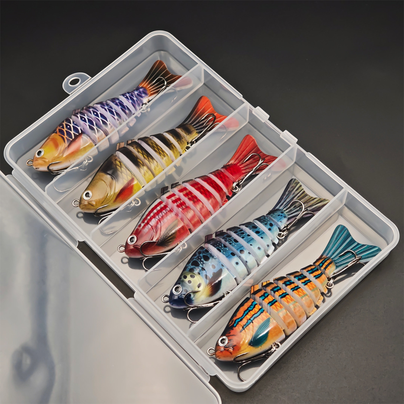 ⏰🔥 ¡Oferta Especial 50% OFF! 🎣 Señuelo Biónico Multisegmentado – Movimiento Realista que Atrae Grandes Peces 🌊🐟