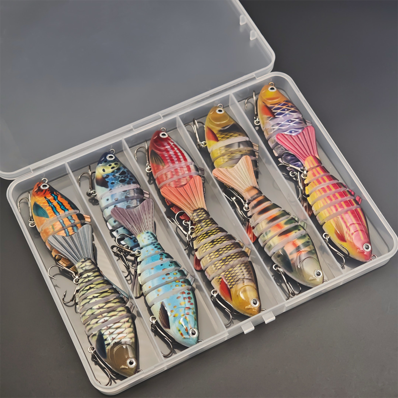 ⏰🔥 ¡Oferta Especial 50% OFF! 🎣 Señuelo Biónico Multisegmentado – Movimiento Realista que Atrae Grandes Peces 🌊🐟