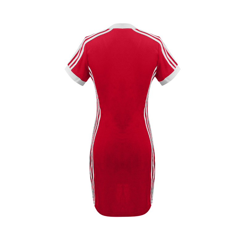 ⏰🔥 ¡50% DE DESCUENTO POR TIEMPO LIMITADO! 💃 Minivestido deportivo ajustado con cuello en V para mujer: corte entallado, elástico y perfecto para el verano ✨🔥