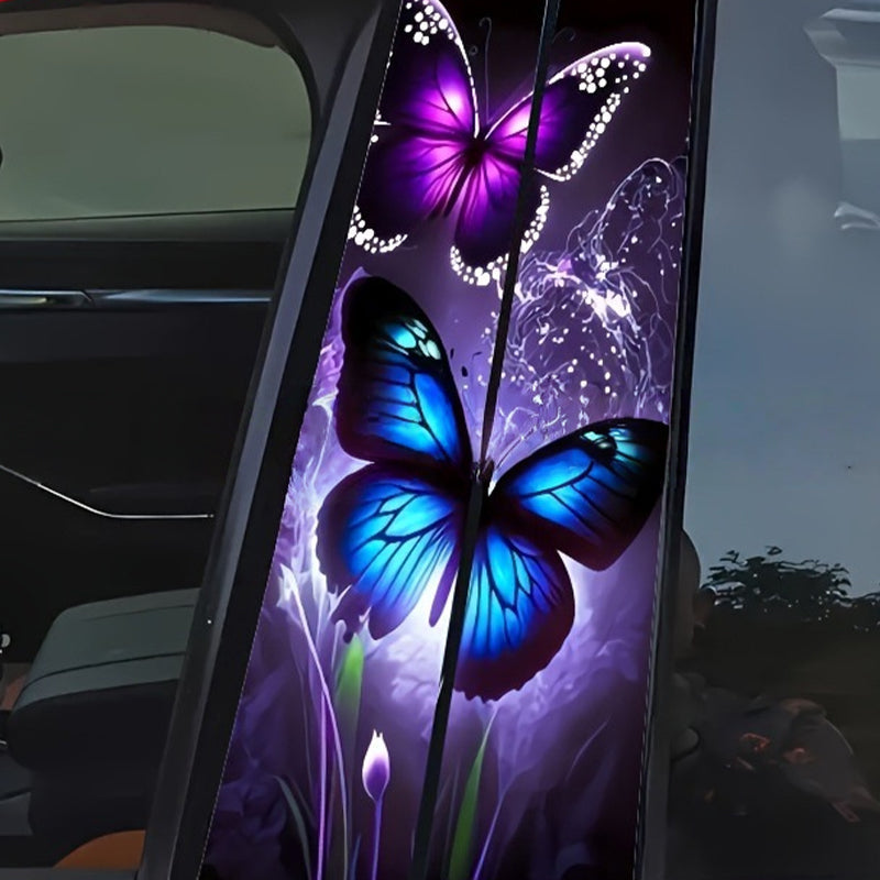⏰🔥 ¡Oferta Limitada 50% OFF! 🚗 Juego de Pegatinas Decorativas para Pilar B – Dale Estilo y Protege Tu Auto ✨💎