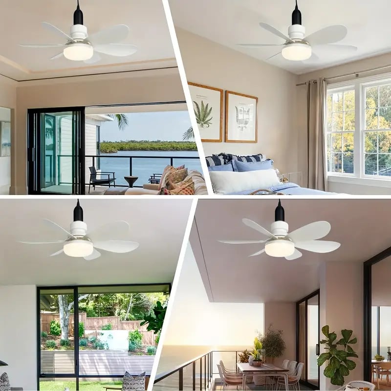 ⏰🔥 ¡50% DE DESCUENTO POR TIEMPO LIMITADO! 🌬️ Ventilador de Techo 2 en 1 – Portátil, Con Luz y Control Remoto para Máxima Comodidad ✨💡