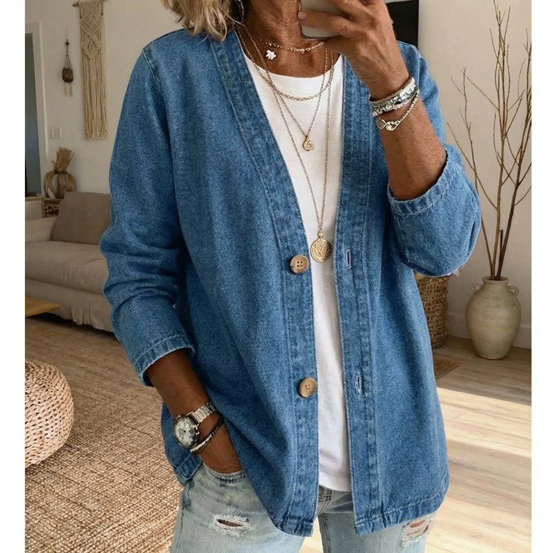 ⏰🔥 ¡Oferta Especial 50% OFF! 🧥 Chaqueta Vaquera Clásica – Estilo Atemporal y Comodidad Todo el Día 🍊✨