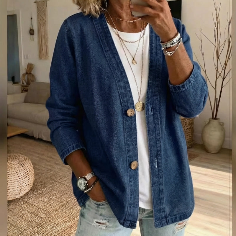 ⏰🔥 ¡Oferta Especial 50% OFF! 🧥 Chaqueta Vaquera Clásica – Estilo Atemporal y Comodidad Todo el Día 🍊✨