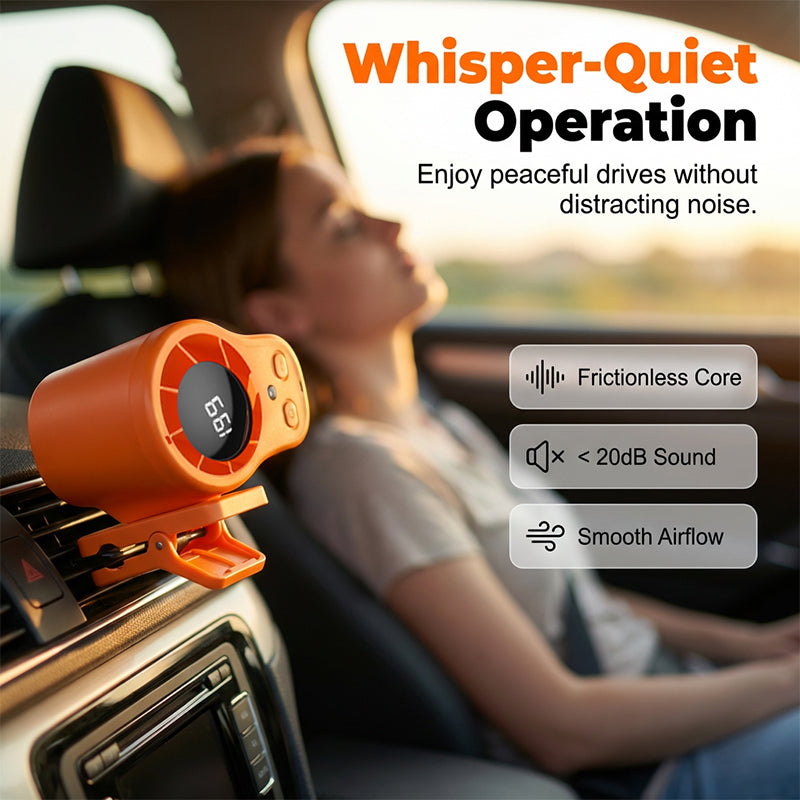 🚗❄️ ¡OFERTA 50% OFF! Ventilador Portátil para Auto con LED – Aire Fresco en Segundos