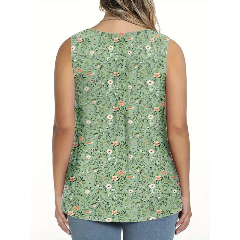 ⏰🔥 ¡Oferta Especial 50% OFF! 👚 Top Sin Mangas con Botones – Fresco, Ligero y Perfecto para el Verano 🌸☀️