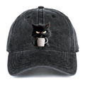 ⏰🔥 ¡50% DE DESCUENTO POR TIEMPO LIMITADO! 🧢 Gorra Vintage con Gato Negro – Estilo Único y Encantador para Cada Día ✨🐱