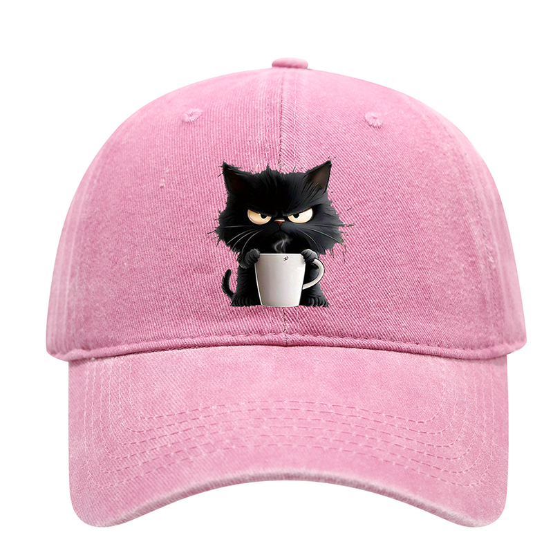 ⏰🔥 ¡50% DE DESCUENTO POR TIEMPO LIMITADO! 🧢 Gorra Vintage con Gato Negro – Estilo Único y Encantador para Cada Día ✨🐱