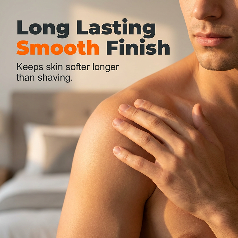 ⏰🔥 ¡50% DE DESCUENTO POR TIEMPO LIMITADO! 🪒 Crema Depilatoria Íntima para Hombre – Acción Rápida, Sin Dolor y Con Aloe Vera 🌿✨