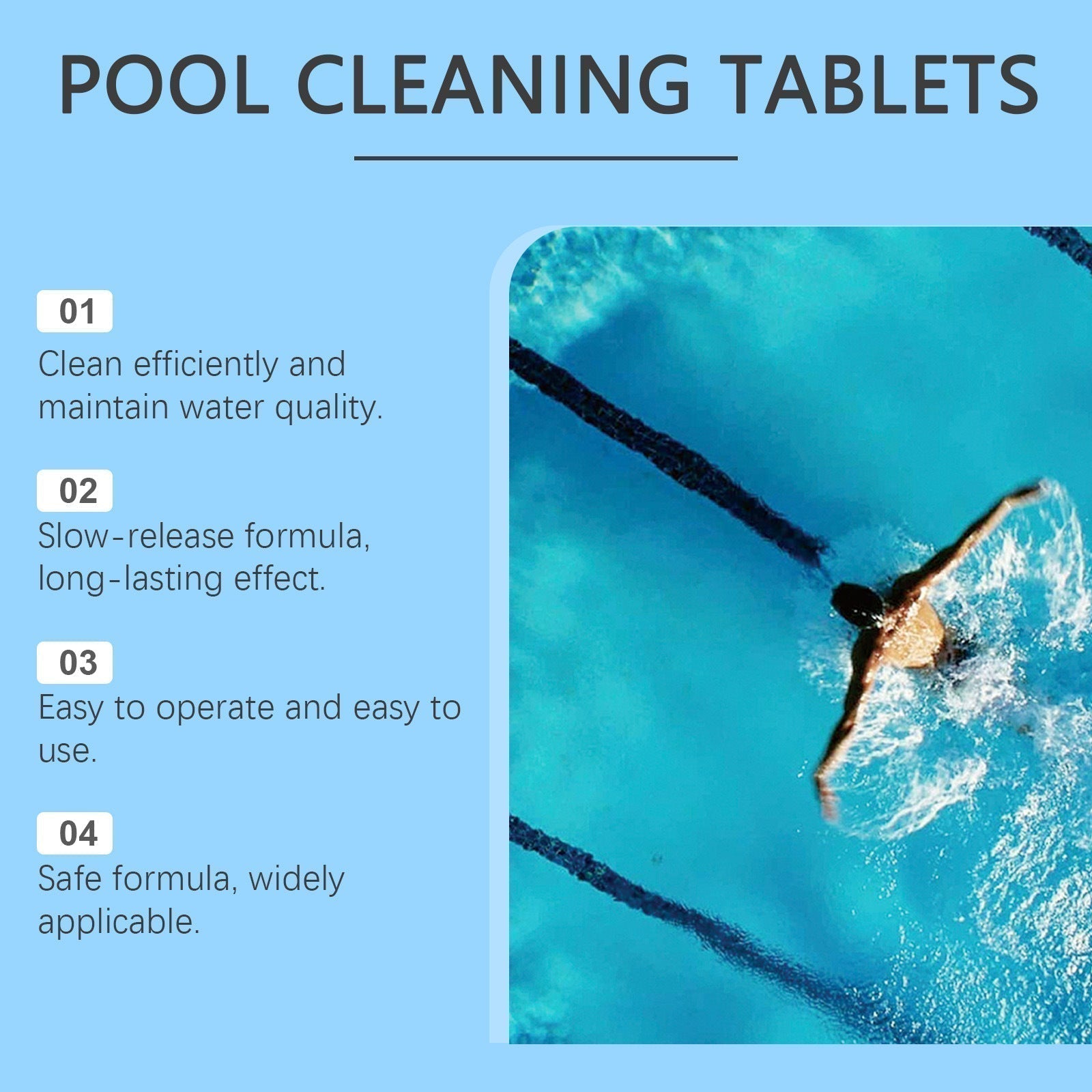 ⏰🔥 ¡50% DE DESCUENTO POR TIEMPO LIMITADO! 🌊 Pastillas para Limpieza de Piscinas – Agua Cristalina y Fresca Todos los Días ✨💧