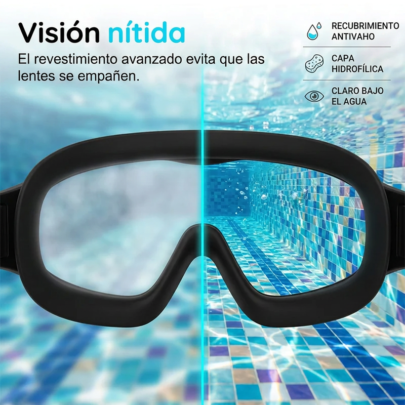 ⏰🔥 ¡50% DE DESCUENTO POR TIEMPO LIMITADO! 🏊‍♀️💧 Gafas de Natación Antivaho – Visión Clara y Comodidad Total ✨👓