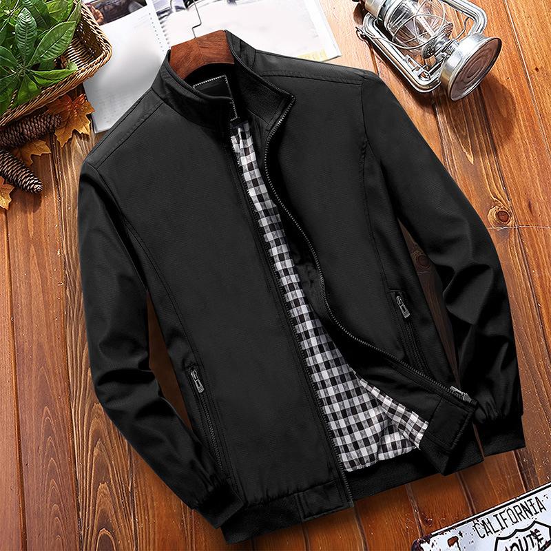 🧥 ¡OFERTA DE TEMPORADA 50% DE DESCUENTO! 🍁 Chaqueta de Hombre de Cuello de Piel Clásica – Forro a Cuadros, Bolsillos Seguros, Versátil y con Estilo Urbano ✨