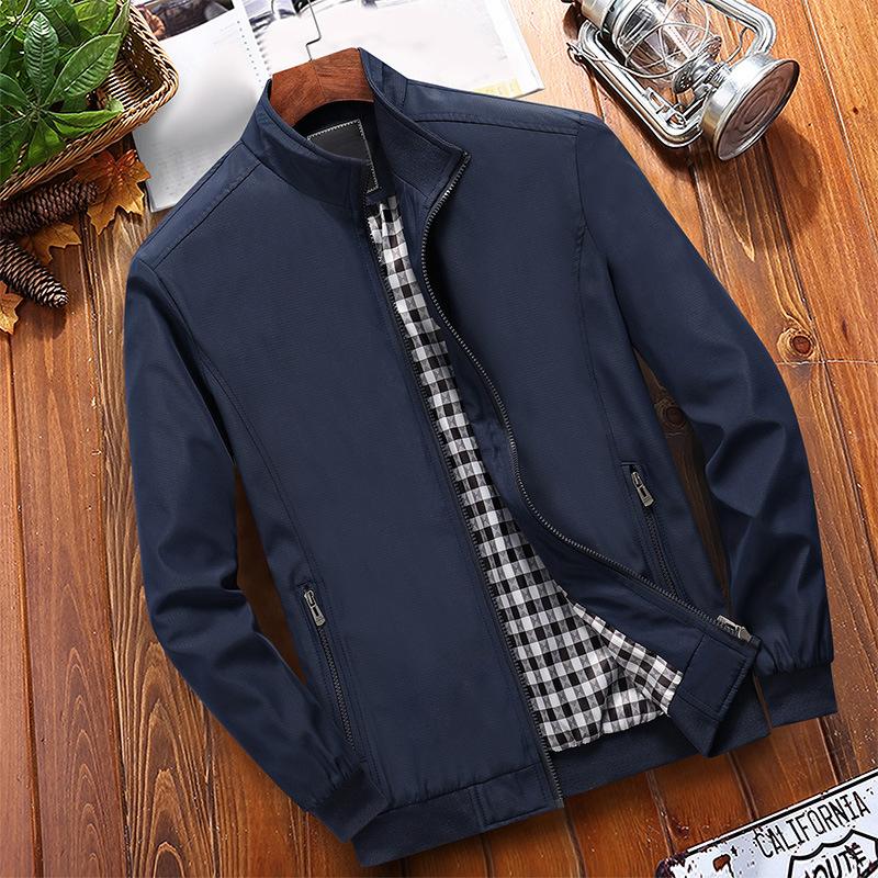 🧥 ¡OFERTA DE TEMPORADA 50% DE DESCUENTO! 🍁 Chaqueta de Hombre de Cuello de Piel Clásica – Forro a Cuadros, Bolsillos Seguros, Versátil y con Estilo Urbano ✨