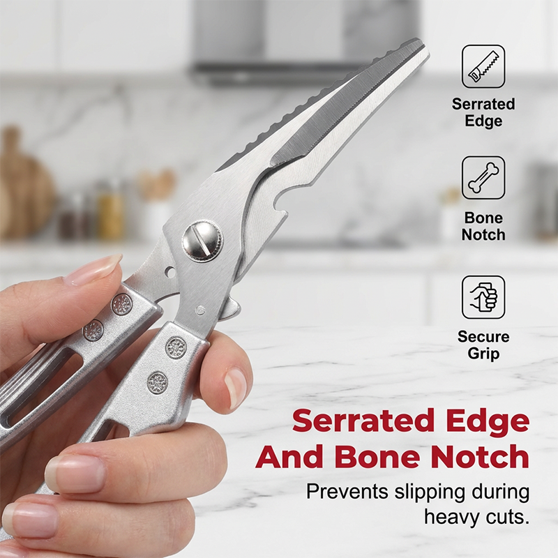 ⏰🔥 ¡50% DE DESCUENTO POR TIEMPO LIMITADO! ✂️ Tijeras de Cocina Multifuncionales – Corte Potente y Preciso en Segundos 🍽️✨