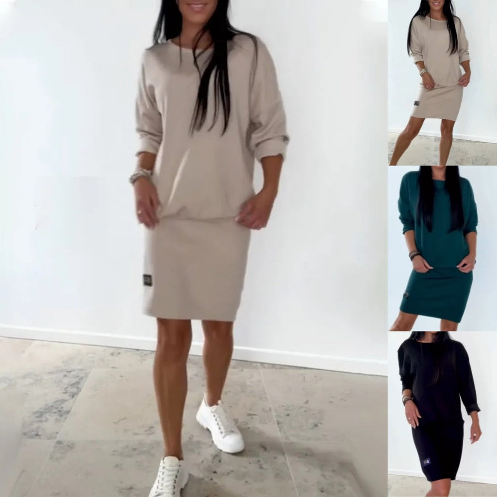 ⏰🔥 ¡50% DE DESCUENTO POR TIEMPO LIMITADO! 👗 Vestido Sudadera para Mujer – Suave, Cómodo y Perfecto para el Día a Día 🌸✨