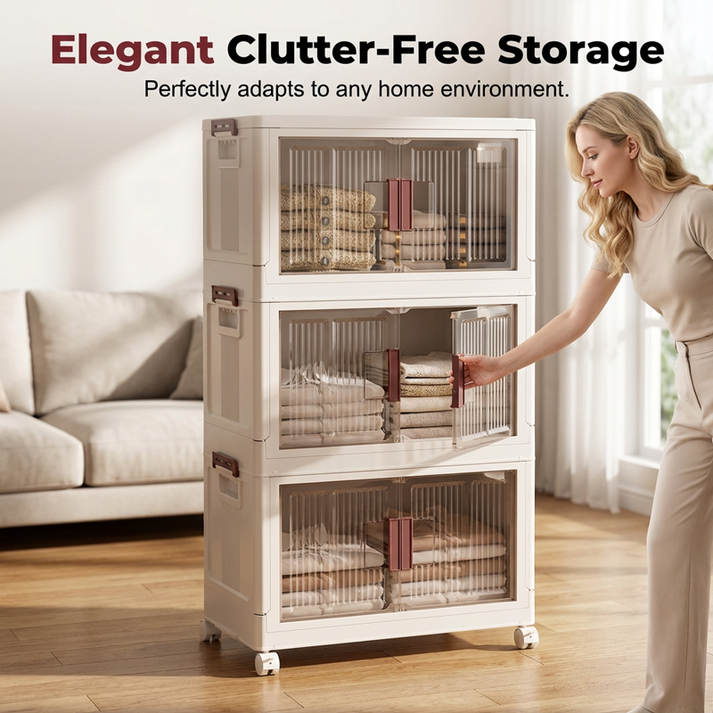 ⏰🔥 ¡50% DE DESCUENTO POR TIEMPO LIMITADO! 🧺 Caja de almacenamiento plegable grande con tapa: plegable, resistente y perfecta para ropa, juguetes y mantas 🏠✨