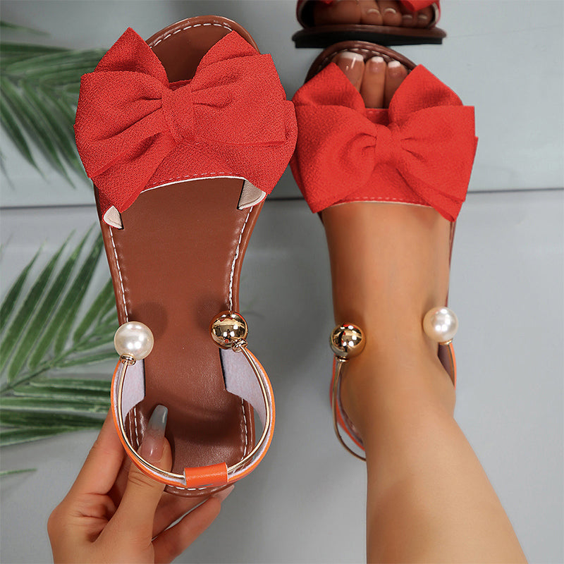 ⏰🔥 ¡50% DE DESCUENTO POR TIEMPO LIMITADO! 👡 Sandalias Elegantes con Tira al Tobillo y Detalle de Perlas ✨💖