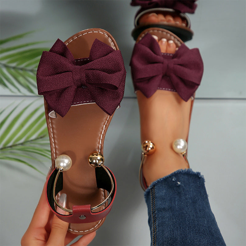⏰🔥 ¡50% DE DESCUENTO POR TIEMPO LIMITADO! 👡 Sandalias Elegantes con Tira al Tobillo y Detalle de Perlas ✨💖