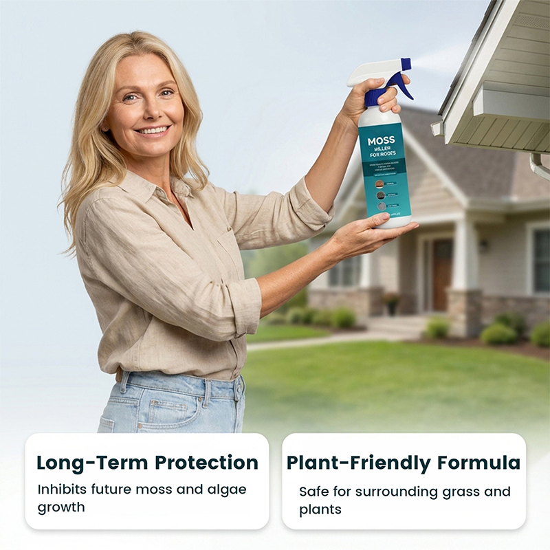 ⏰🔥 ¡50% DE DESCUENTO POR TIEMPO LIMITADO! 🌿 Spray Limpiador Multisuperficie – Elimina Musgo y Algas de Tejados Fácilmente 🏠✨