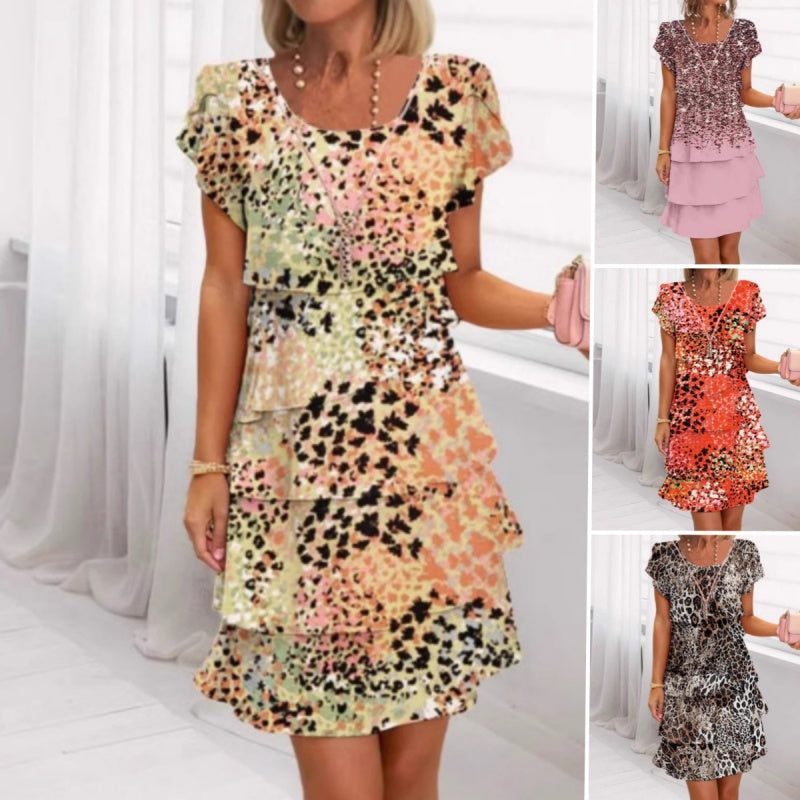 ⏰🔥 ¡50% DE DESCUENTO POR TIEMPO LIMITADO! 🐆✨ Vestido Versátil y Elegante – Leopardo con Lentejuelas, Perfecto para Brillar 💃💖