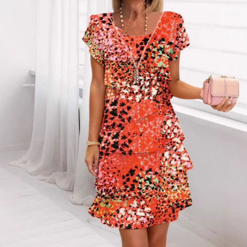⏰🔥 ¡50% DE DESCUENTO POR TIEMPO LIMITADO! 🐆✨ Vestido Versátil y Elegante – Leopardo con Lentejuelas, Perfecto para Brillar 💃💖
