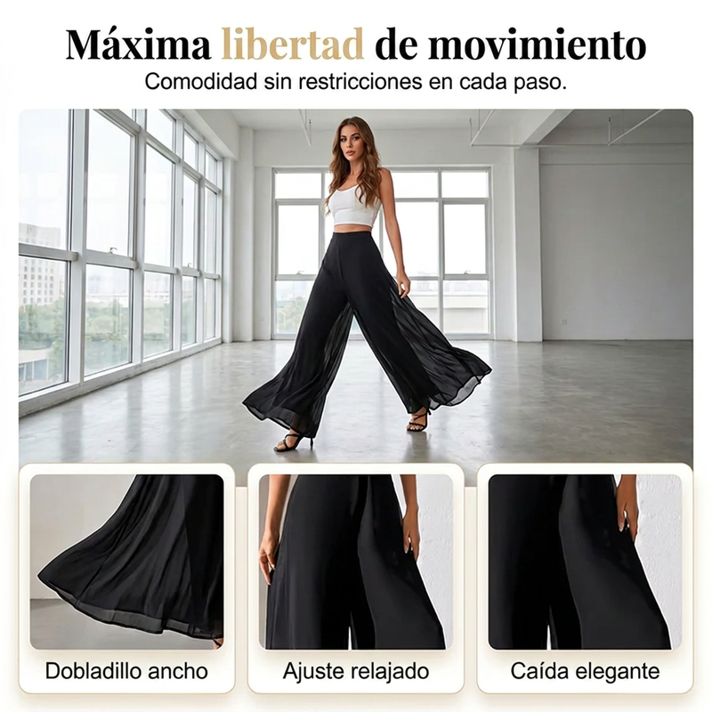 ⏰🔥 ¡50% DE DESCUENTO POR TIEMPO LIMITADO! 👖 Pantalones Anchos de Gasa para Mujer – Ligeros, Fluidos y Cómodos ✨💖