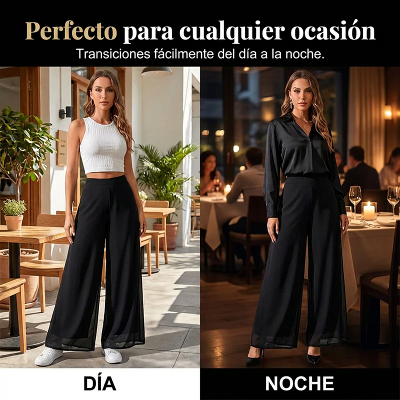 ⏰🔥 ¡50% DE DESCUENTO POR TIEMPO LIMITADO! 👖 Pantalones Anchos de Gasa para Mujer – Ligeros, Fluidos y Cómodos ✨💖