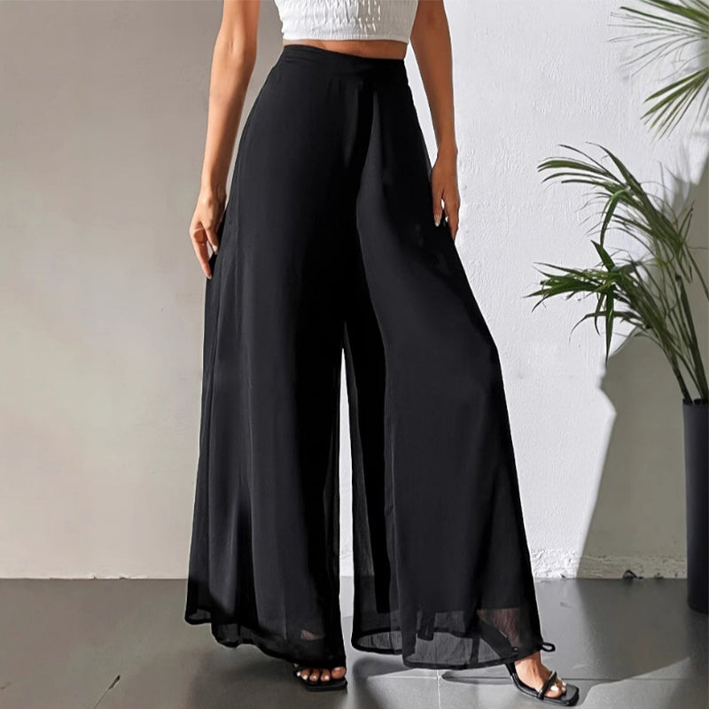 ⏰🔥 ¡50% DE DESCUENTO POR TIEMPO LIMITADO! 👖 Pantalones Anchos de Gasa para Mujer – Ligeros, Fluidos y Cómodos ✨💖