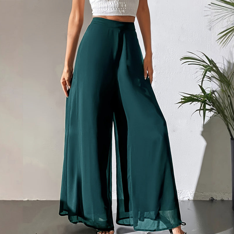 ⏰🔥 ¡50% DE DESCUENTO POR TIEMPO LIMITADO! 👖 Pantalones Anchos de Gasa para Mujer – Ligeros, Fluidos y Cómodos ✨💖