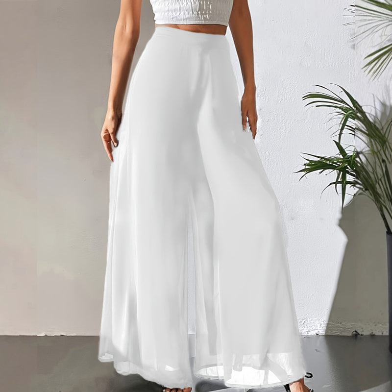 ⏰🔥 ¡50% DE DESCUENTO POR TIEMPO LIMITADO! 👖 Pantalones Anchos de Gasa para Mujer – Ligeros, Fluidos y Cómodos ✨💖