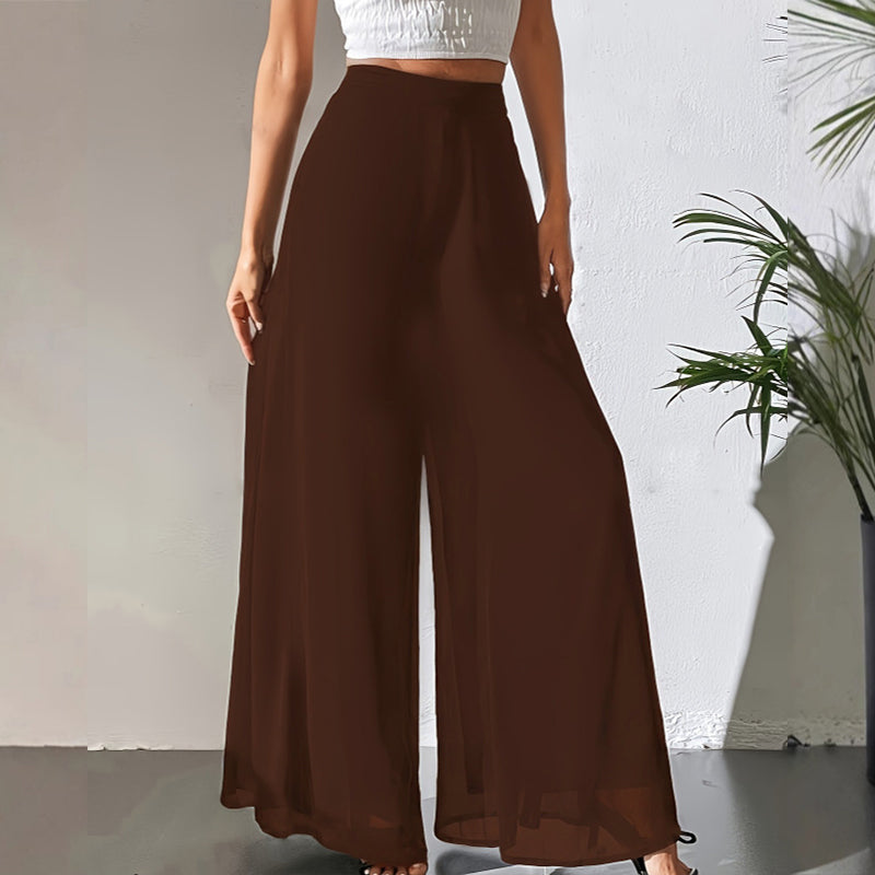 ⏰🔥 ¡50% DE DESCUENTO POR TIEMPO LIMITADO! 👖 Pantalones Anchos de Gasa para Mujer – Ligeros, Fluidos y Cómodos ✨💖