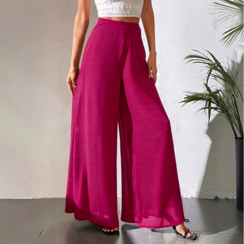 ⏰🔥 ¡50% DE DESCUENTO POR TIEMPO LIMITADO! 👖 Pantalones Anchos de Gasa para Mujer – Ligeros, Fluidos y Cómodos ✨💖
