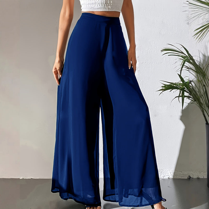 ⏰🔥 ¡50% DE DESCUENTO POR TIEMPO LIMITADO! 👖 Pantalones Anchos de Gasa para Mujer – Ligeros, Fluidos y Cómodos ✨💖