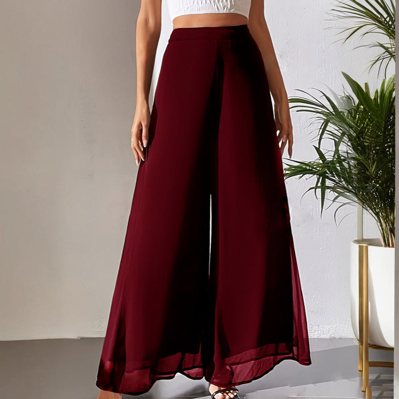 ⏰🔥 ¡50% DE DESCUENTO POR TIEMPO LIMITADO! 👖 Pantalones Anchos de Gasa para Mujer – Ligeros, Fluidos y Cómodos ✨💖