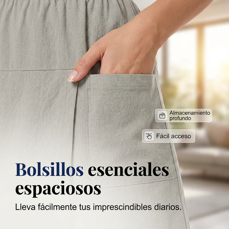 ⏰🔥 ¡50% DE DESCUENTO POR TIEMPO LIMITADO! 👗👖 Falda-Pantalón Cruzada para Mujer – Cintura Elástica, Cómoda y Perfecta para Todo el Día 🌸💖