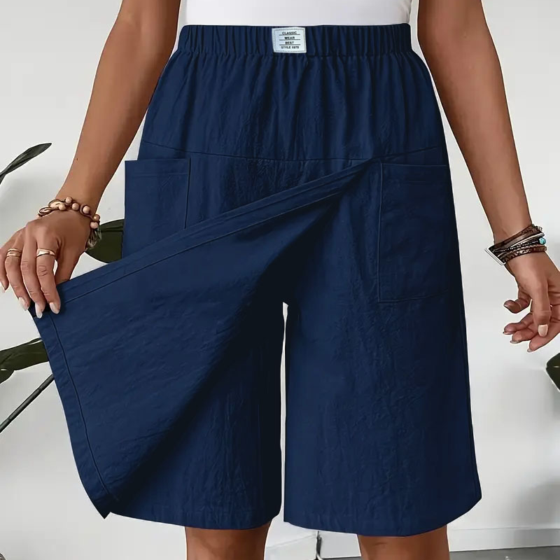 ⏰🔥 ¡50% DE DESCUENTO POR TIEMPO LIMITADO! 👗👖 Falda-Pantalón Cruzada para Mujer – Cintura Elástica, Cómoda y Perfecta para Todo el Día 🌸💖