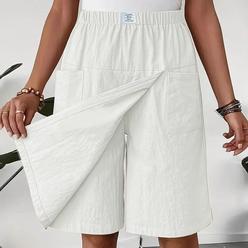 ⏰🔥 ¡50% DE DESCUENTO POR TIEMPO LIMITADO! 👗👖 Falda-Pantalón Cruzada para Mujer – Cintura Elástica, Cómoda y Perfecta para Todo el Día 🌸💖
