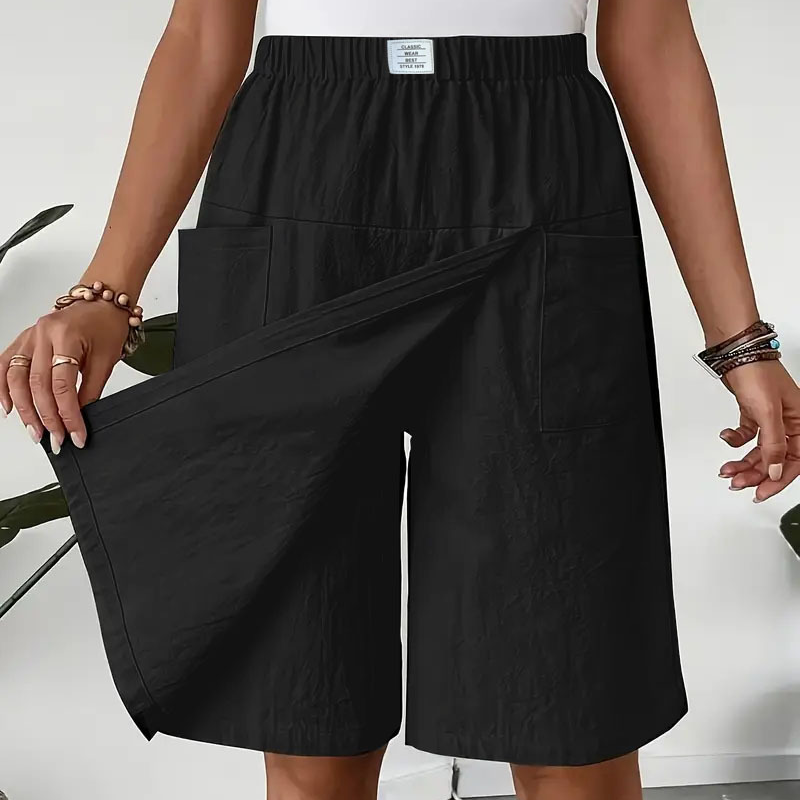 ⏰🔥 ¡50% DE DESCUENTO POR TIEMPO LIMITADO! 👗👖 Falda-Pantalón Cruzada para Mujer – Cintura Elástica, Cómoda y Perfecta para Todo el Día 🌸💖