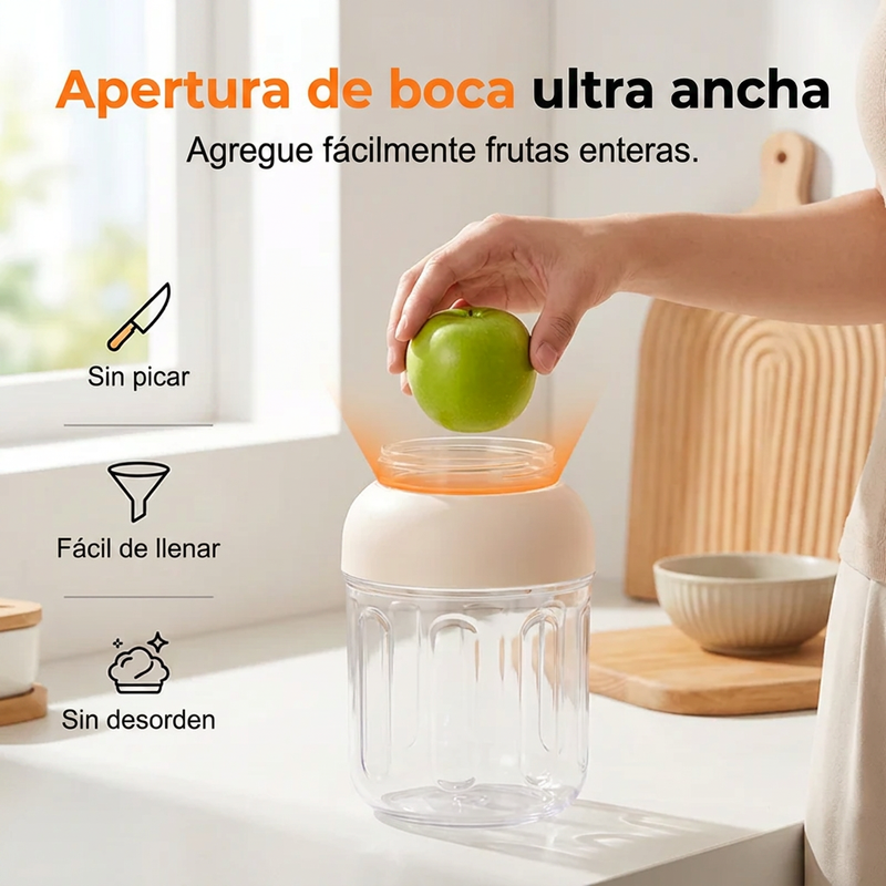 ⏰🔥 ¡50% DE DESCUENTO POR TIEMPO LIMITADO! 🍓 Licuadora personal portátil: mini vaso exprimidor recargable por USB para preparar batidos y licuados sobre la marcha 🥤✨