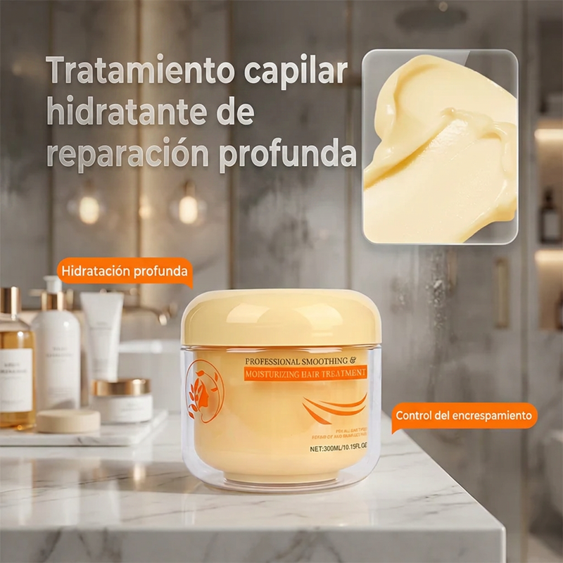 ⏰🔥 ¡50% DE DESCUENTO POR TIEMPO LIMITADO! 💆‍♀️✨ Tratamiento Capilar Profesional – Suaviza, Hidrata y Adiós al Frizz 💖🌿