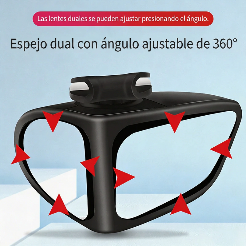 ⏰🔥 ¡50% DE DESCUENTO POR TIEMPO LIMITADO! 🚗✨ Retrovisor de Ángulo Muerto – Doble Lente y Ajustable 360° para Mayor Seguridad en la Conducción 🛡️💖