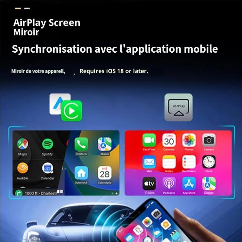 💐 ¡50% de descuento! Adaptador inalámbrico CarPlay 4 en 1: señal estable, compatible con iPhone/Android 🔄📡【Oferta limitada】