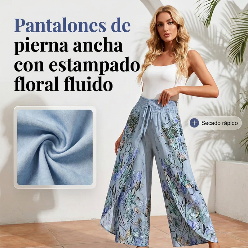 ⏰🔥 ¡50% DE DESCUENTO POR TIEMPO LIMITADO! 👖🌷 Pantalones Anchos Estampados para Mujer – Comodidad y Estilo en Cada Paso ✨💖